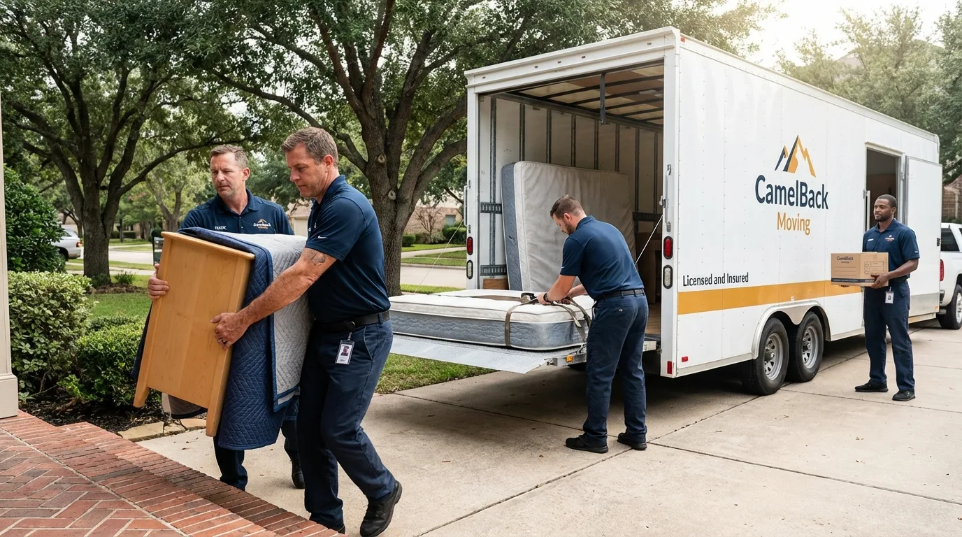 Crew loading residential truck for cross-state move from Frederick, CO